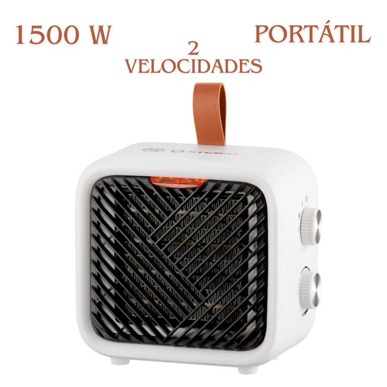 Termoventilador 1500W Portátil ITC1510 2niveles Blanco