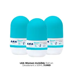 GENERICO - Lea Women Invisible Roll Ondeodorant x50ml 3 Unid