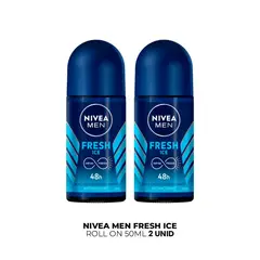 NIVEA - Men Fresh Iceroll On 50ml 2 Unid