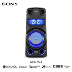 SONY - Equipo de Sonido MHC-V73D Bluetooth HDMI DVD y Karaoke