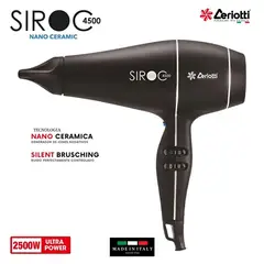 CERIOTTI - Secador de cabello profesional Siroc 4500 negro