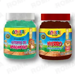 GENERICO - PACK 2 GOMITAS CITRATO DE MAGNESIO NIÑOS + HIERRO NIÑOS 260 UND