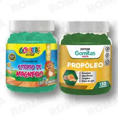 GENERICO - PACK 2 GOMITAS CITRATO DE MAGNESIO NIÑOS + PROPÓLEO 260 UND