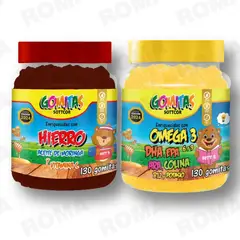 GENERICO - PACK 2 GOMITAS HIERRO NIÑOS + OMEGA 3 NIÑOS 260 UND