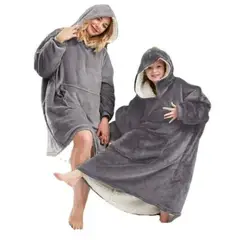 OEM - HUGGLE HODDIE POLERON COLOR - OVERZISE GRIS