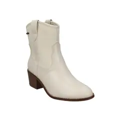 AZALEIA - Botin Jessie-005 Taco 5 Crema Texana