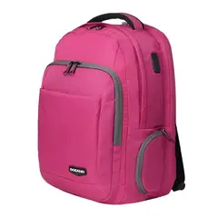 OCEANO - Mochila Gravity Fucsia Porta Laptop 156 - Compartimentos USB