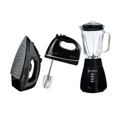 IMACO - Combo Licuadora VL4125N vidrio+Batidora+Plancha