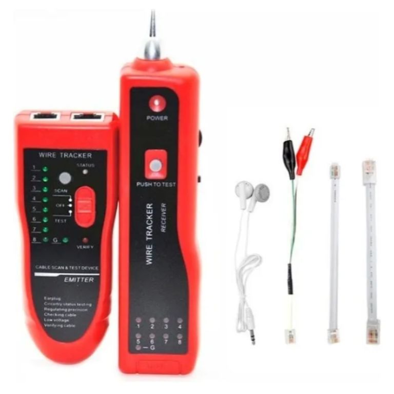 Rastreador y Probador De Cables Rj45 Rj11 con Generador De Tonos