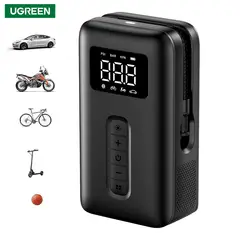 UGREEN - Inflador Portatil de neumaticos Autos Motos bicicleta 150psi