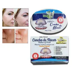 GENERICO - Jabón natural de nacar aclarante y blanqueador con Aloe vera
