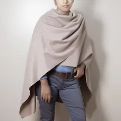 GENERICO - PONCHO ABRIGO SIN MANGAS ELEGANTE REVERSIBLE