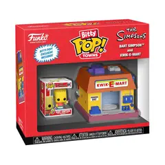 FUNKO - BITTY Pop The Simpsons Bart Simpson and Kwik-E-Mart Town
