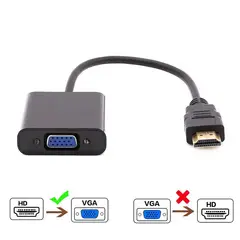 GENERICO - Cable Adaptador Hdmi a Vga 1080p Imagen Monitor Pantalla