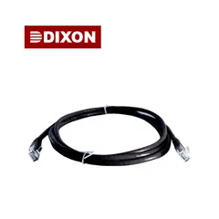 DIXON - Cable Patch Cord 2Metros UTP Cat.5e 24 AWG COBRE LSZH RoHS Negro