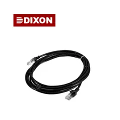 DIXON - Cable Patch Cord 3Metros UTP Cat.5e 24 AWG COBRE LSZH RoHS Negro