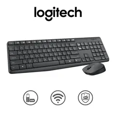 LOGITECH - Kit Teclado Y Mouse MK235 Inalambrico Negro
