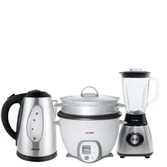 RECORD - Pack Hogar Sazón Completa- Olla Arrocera + Licuadora + Hervidor