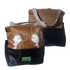 GENERICO - Lonchera Marrón Bolso Para alimentos con diseño Kawaii