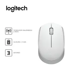 LOGITECH - Mouse Inalambrico M170 Blanco