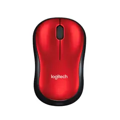 LOGITECH - Mouse Inalambrico Compacto M185 Rojo