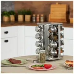 GENERICO - Organizador de Condimentos Condimentero Giratorio 16 Frascos