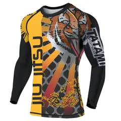 GENERICO - Polo Licra de Compresión Ghost Tiger - TIO Rashguard - Manga Larga