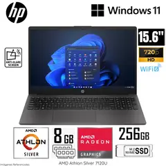 HP - Laptop 255 G10 AMD Athlon Silver 7-120U 8GB RAM 256GB SSD 15.6" HD Win11 (9E527LA#ABM) - Gris