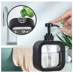GENERICO - Dispensador de Jabón Líquido Cremas Estilo Moderno - Negro - M