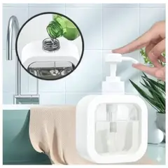 GENERICO - Dispensador de Jabón Líquido Cremas Estilo Moderno - Blanco - M