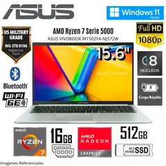 ASUS - Laptop Vivobook M1502YA-NJ572W AMD Ryzen 7-5825U 16GB RAM 512GB SSD 15.6" FHD WIN 11