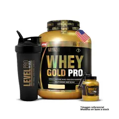 LEVEL PRO - PACK WHEY GOLD PRO 3KG VAINILLA + REGALOS