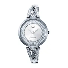 Q&Q - Reloj Mujer Brazalete Con Brillantes Resistente Al Agua