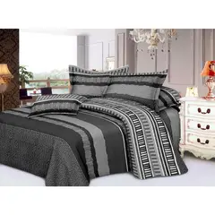 PENTHA - Juego de Sábanas 100% Algodón 2Plazas 4 Piezas 2000 Hilos Negro