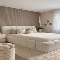 GENERICO - CAMA ALONDRA + CABECERA PRINCESA 2 PLAZAS CABECERA Y BASE CAMA