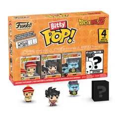FUNKO - Miniaturas Bitty Pop Dragon Ball Z Gohan Goku 4Pk