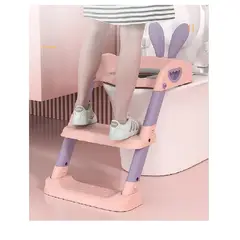 GENERICO - ASIENTO ESCALERA PARA INODORO CON OREJAS PLEGABLE PARA NIÑOS
