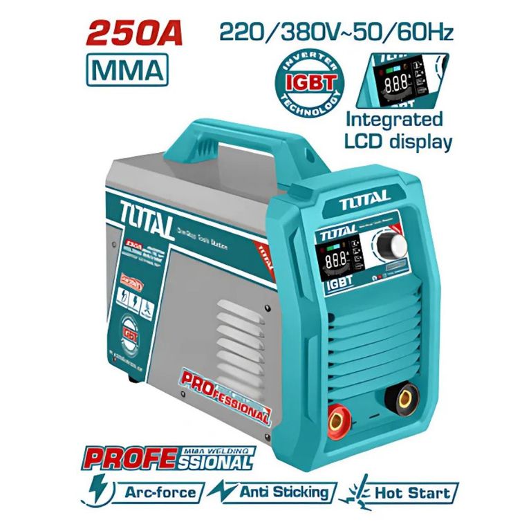 MÁQUINA DE SOLDAR INVERTER IGBT MMA 30-250A LCD E16-50 TW225029