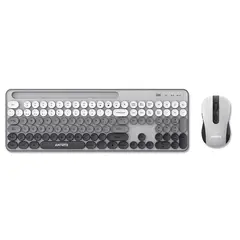 ANTRYX - KIT WIRELESS TECLADO + MOUSE GRAY HOLDER SLOT ASC-WS970GY