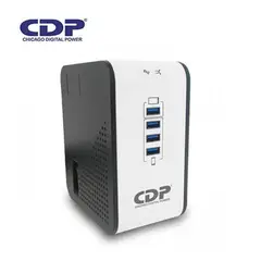 CDP - Estabilizador 1000va/500w 8 Salidas 4 Puertos Usb R2cu-Avr1008i