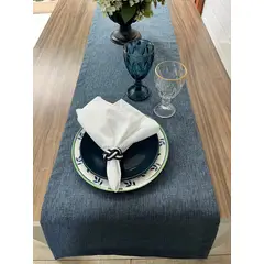 D'MESA - Camino de mesa azul acero