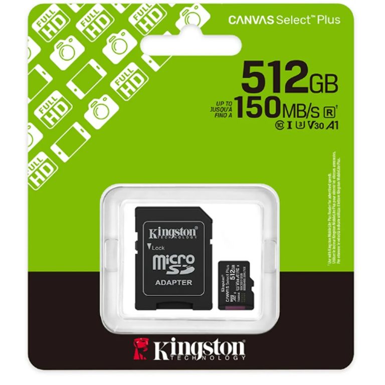 Memoria Micro SD Canvas Select 512GB