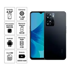 OPPO - Celular A57 128GB 4GB RAM - Color Negro
