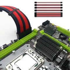 GENERICO - SET 5 CABLE PARA PC EXTENSOR PCU ATX PCI EXPRESS