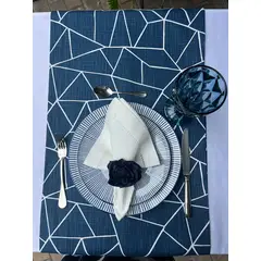 D'MESA - Set 4 servilletas hemstitch blanca