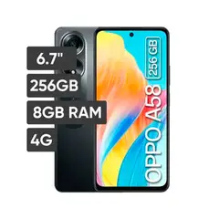 OPPO - Celular A58 8GB RAM - 256GB Color Negro