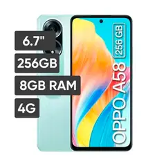 OPPO - Celular A58 8GB RAM - 256GB Color Verde