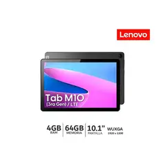 LENOVO - Tablet TAB M10 3ra Gen TB328XU 4GB Ram - 64GB 4G LTE Pantalla 101”