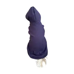 MARC - Ropa De Mascota Polera Con Capucha Color Azul Talla 04