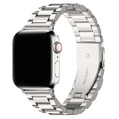 GENERICO - CORREA PARA APPLEWATCH ESLABONES CLASICA PLATA 42444549 MM